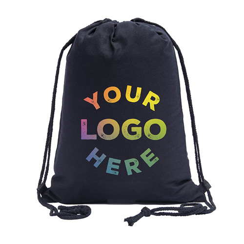 Custom Drawstring Bags Black Backpacks