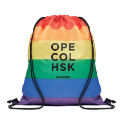 Custom Drawstring Bags Rainbow Backpacks