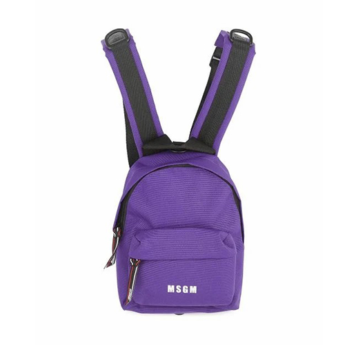 Purple Small Micro Logo Backpack